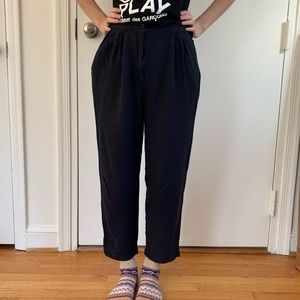 Vintage 90s Black Cropped Pants